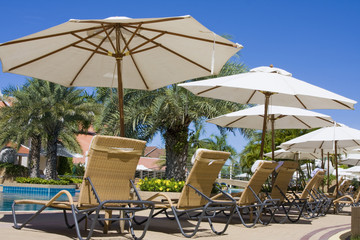 Swimming pool in spa resort