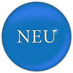Neu Button 2 blau