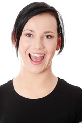 Portrait of an attractive young woman