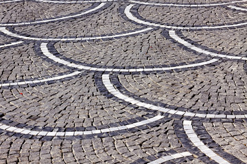 Old Textured Paved Road