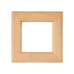 Retro, square frame on white background.