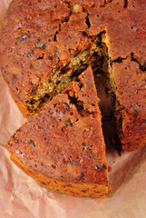 selbst gebackener Fruchtkuchen