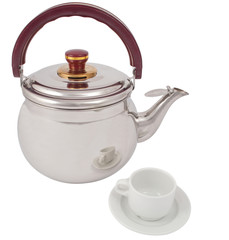 teapot with a cup