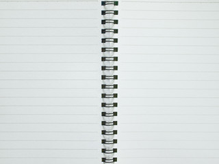 Blank pages with line spiral notebook