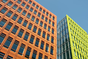 Fototapeta premium New colorful office building in Central-London.