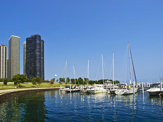Fototapeta na wymiar Chicago Harbor
