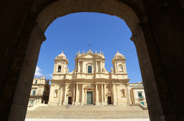 Fototapeta na wymiar Katedra Świętego Mikołaja w Noto