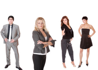 Successful happy business team