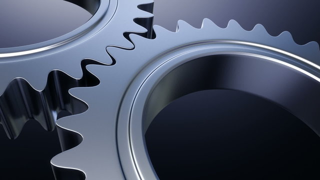 Gears machine - seamless loopable cg animation 1