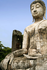 sukhothai buddha temple ruins