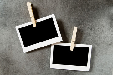 Designer concept - blank photo frames for your photos