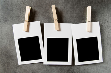 Designer concept - blank photo frames for your photos