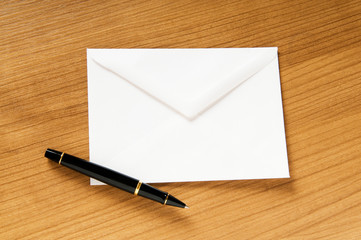 Mail concept with many envelopes on the table