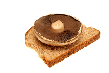 Portobello Mushroom on Bread