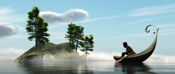 Eine romantische Bootfahrt