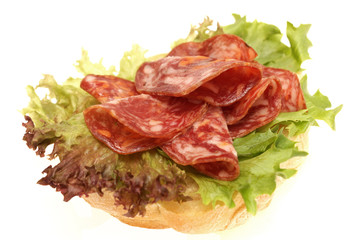 Salchichon Iberico Ham on Ciabatta