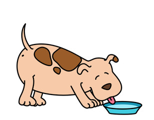 cartoon dogs. Vector illustration.