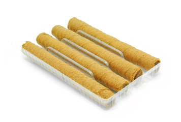 wafer sticks with chocolate