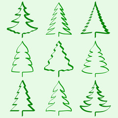 Christmas trees collection
