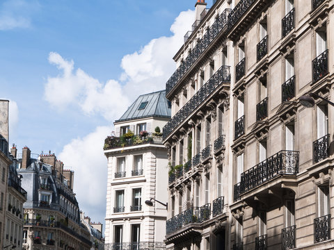 Elegant residences in Paris France