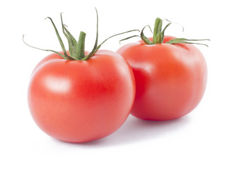 Two ripe tomatoes