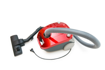 Vacuum cleaner isolated on the white background