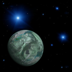 colorful space landscape