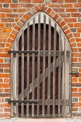 locked door to church from the middle ages