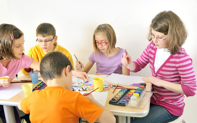 Fototapeta premium kids painting