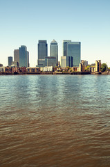 Canary Wharf view from Greenwich.