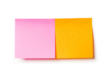 Reminder notes isolated on the white background