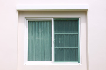 Window frame white.