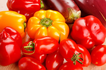 fresh vegetables on the table