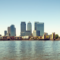 Canary Wharf view from Greenwich.