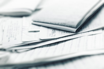 Shopping receipts