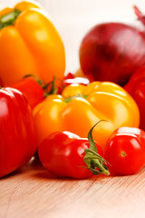 fresh vegetables on the table