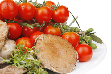 vegetables ready for salad