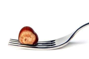 forchetta con nocciola