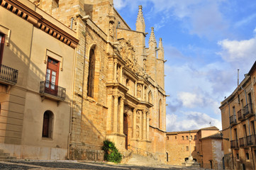 Fototapeta na wymiar Montblanc Kościół Santa Maria, Hiszpania