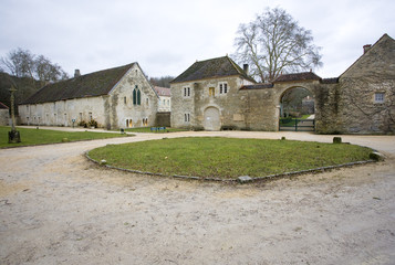 Fototapeta na wymiar Fontenay Abbey, Burgundy, France