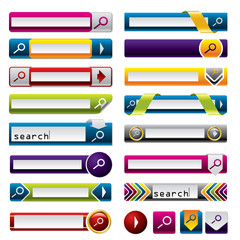 Fototapeta premium Search buttons and icons for the web