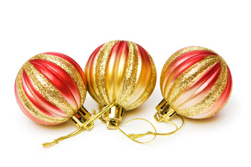 Christmas decoration isolated on the white background