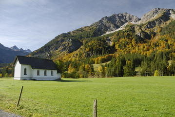 Kleine Kapelle bei Oberstdorf im Allgäu