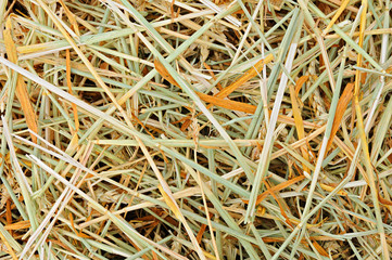 Straw on a field