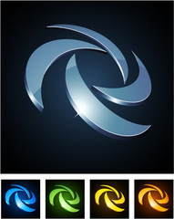 Color vibrant emblems.