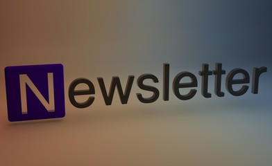 Obraz premium Newsletter