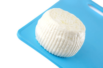 white cheese on plate