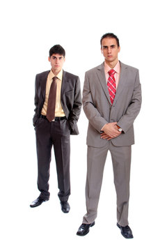 two young business men portrait