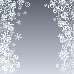 Abstract Snowflake Background