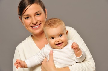 Mother with her adorable baby